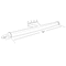 Azar Displays Bracelet Bar for Pegboard or Slatwall: 16"L, PK4 800020 - alternate 2